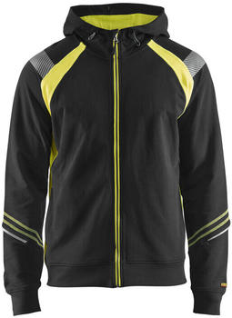 Blakläder Sweatjacke mit Reflex 3433 schwarz/gelb