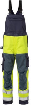 uvex Flame High Vis Latzhose Kl. 2 15 FLAM Warnschutz-Gelb/Marine