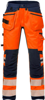 Fristads High Vis Handwerker Stretch-Hose Kl. 2 2707 PLU Warnschutz-Orange/Marine