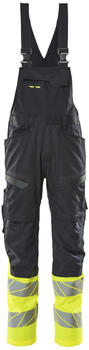 Mascot Latzhose mit Knietaschen Accelerate Safe Schwarzblau/hi-vis Gelb