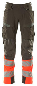 Mascot Hose mit Knietaschen Accelerate Safe Dunkelanthrazit/hi-vis Rot