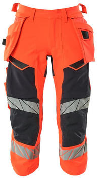 Mascot Dreiviertel-Hose mit Hängetaschen Accelerate Safe hi-vis Rot/Schwarzblau