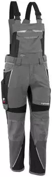 Qualitex Workwear Iron Latzhose grau