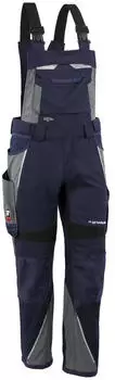 Qualitex Workwear Iron Latzhose marine/grau