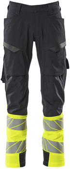 Mascot Hose Accelerate Safe mit Schenkeltaschen Schwarzblau/Hi-vis Gelb 19379-510-01017