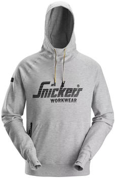 Snickers Pullover Logo Hoodie grey