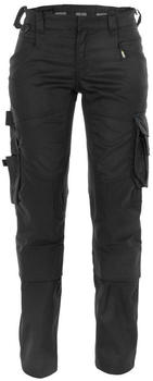 Dassy Dynax Women Arbeitshose mit Stretch und Kniepolstertaschen für Damen nachtblau/anthrazit Schrittlänge Standard