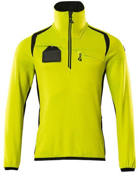 Mascot Fleecepullover mit kurzem Reißverschluss Accelerate Safe hi-vis Gelb/Schwarz