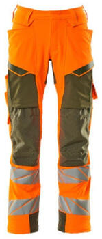 Mascot Hose mit Knietaschen Accelerate Safe hi-vis Orange/Moosgrün