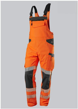 BP Warnschutz-Stretch-Latzhose mit Knietaschen warnorange/anthrazit