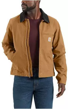 Carhartt Rugged Flex Detroit Jacke braun/schwarz – Praktische Taschen für Ihre Werkzeuge