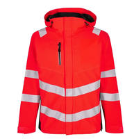 ENGEL Warnschutz Shell Jacke Safety 1146-930-4720 Gr. L rot/schwarz