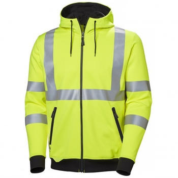 Helly Hansen Addvis Soft Feel High Vis Zip Hoodie (79094) yellow