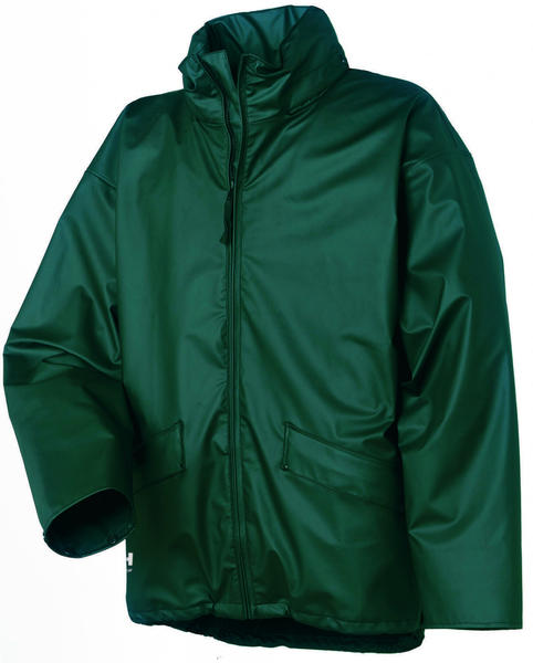 Helly Hansen Voss Waterproof PU Rain Jacket (70180) dark green