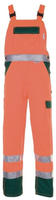 "Latzhose "Warnschutz" - Gr. 48 - orange/gr&uuml;n - EN ISO 20471 Klasse 2"