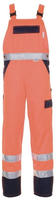 "Latzhose "Warnschutz" - Gr. 90 - orange/marine - EN ISO 20471 Klasse 2"
