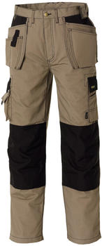 teXXor Canvas-Bundhose khaki/schwarz