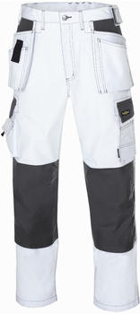 teXXor Canvas-Bundhose Panama weiß/grau
