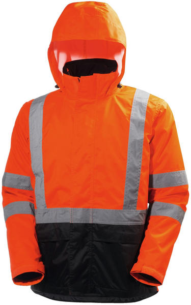 Helly Hansen Alta Shell Hi Vis Jacket (71071) orange/charcoal