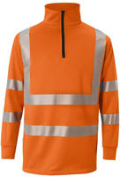 K&uuml;bler Workwear - K&uuml;bler Zip-sweatshirt Reflectiq Psa 2 5046 Warnorange Gr. L