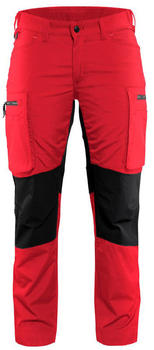 Blakl&auml;der Damen Service Arbeitshose Stretch (71591845-5699) rot/schwarz