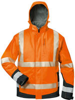 Warnschutz-Softshelljacke Lukas Gr.XL orange/schwarz ELYSEE