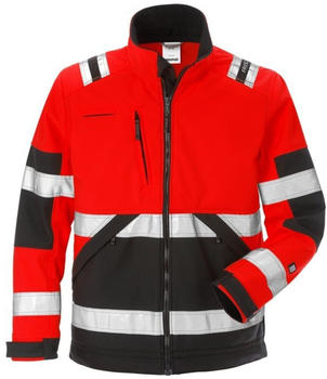 Fristads High Vis Softshell-Jacke Kl. 2 4083 WYH rot/schwarz