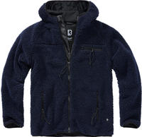 moderne Brandit Herren Jacke Rei&szlig;verschluss Klettverschluss Navy - XL