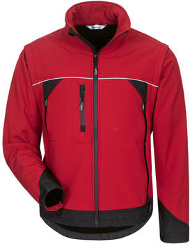 Elysee Workwear Elysee Omega 20006 Softshell-Jacke mit abnehmbaren Ärmeln rot/schwarz