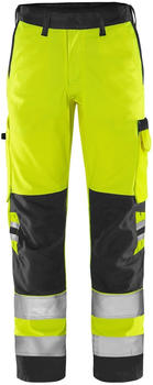 Fristads High Vis Green Hose Kl. 2 2651 GPLU Warnschutz-Gelb/Schwarz