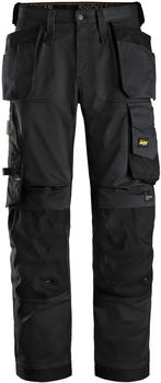 Snickers AllroundWork Stretch Loose Fit Arbeitshose m. Holstertaschen Schwarz