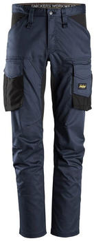 Snickers AllroundWork Stretch Arbeitshose ohne Kniepolster Navy/Schwarz