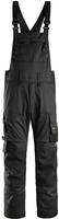 Snickers Workwear AllRoundWork Stretch-Arbeitshose mit Latzhose, Schwarz, 36W x 30L