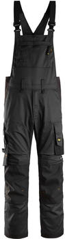 Snickers AllroundWork Stretch Latzhose Schwarz