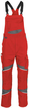 Kübler ACTIVIQ cotton+ Latzhose mittelrot/anthrazit 3450 3421-5597