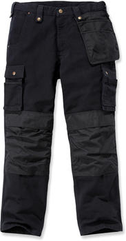 Carhartt Duck Multi Pocket Washed Cargohose Schwarz