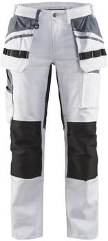 Blakläder Damen Malerhose mit Stretch 79101 weiß/schwarz