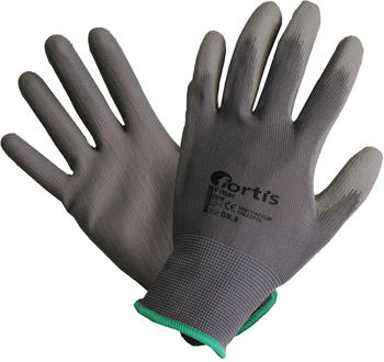 Fortis Handschuh Fitter Polyuretan / Nylon grau