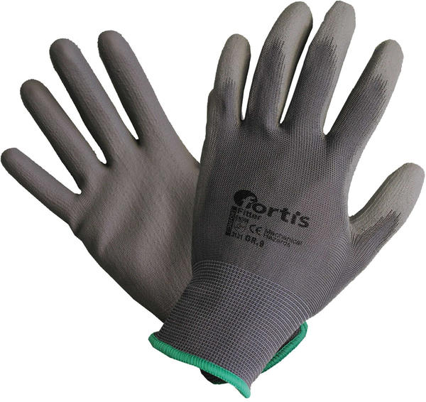 Fortis Handschuh Fitter Polyuretan / Nylon grau