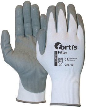 Fortis Handschuh Fitter Foam weiß – grau