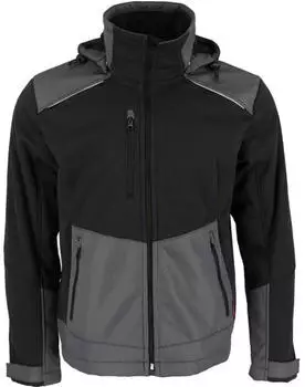 Fristads Softshell-Winterjacke 4060 CFJ Schwarz/Grau