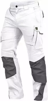 Leibw&auml;chter Bundhose Flex-Line wei&szlig;/grau