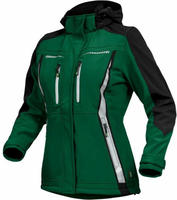Leibw&auml;chter Damen Softshelljacke &ndash; gr&uuml;n &ndash; Gr. 50 &ndash; atmungsaktiv, wind- und