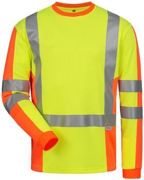 Elysee Veendam 23465 UV- und Warnschutz-Langarm-Polo-Shirt orange/gelb