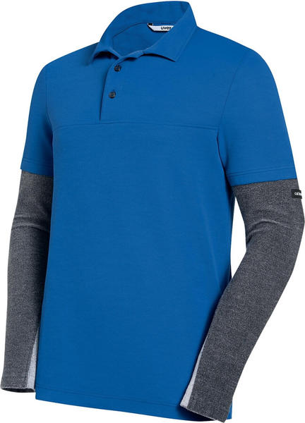 uvex Poloshirt Cut Blau/Kornblau/Anthrazit (89882)