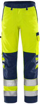 Fristads High Vis Green Hose Kl. 2 2651 GPLU Warnschutz-Gelb/Marine