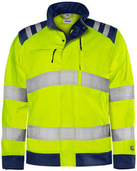 Fristads High Vis Green Jacke Kl. 3 4067 GPLU Warnschutz-Gelb/Marine