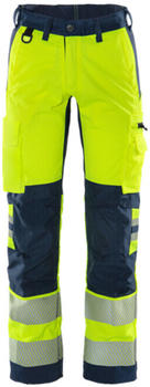 Fristads High Vis Stretch-Hose Klasse 2 2712 PLU Warnschutz-Gelb/Marine