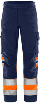 Fristads High Vis Green Hose Kl. 1 2649 GPLU Warnschutz-Orange/Marine