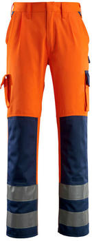 Mascot Warnschutz-Bundhose OLINDA 07179 orange/marine kurz